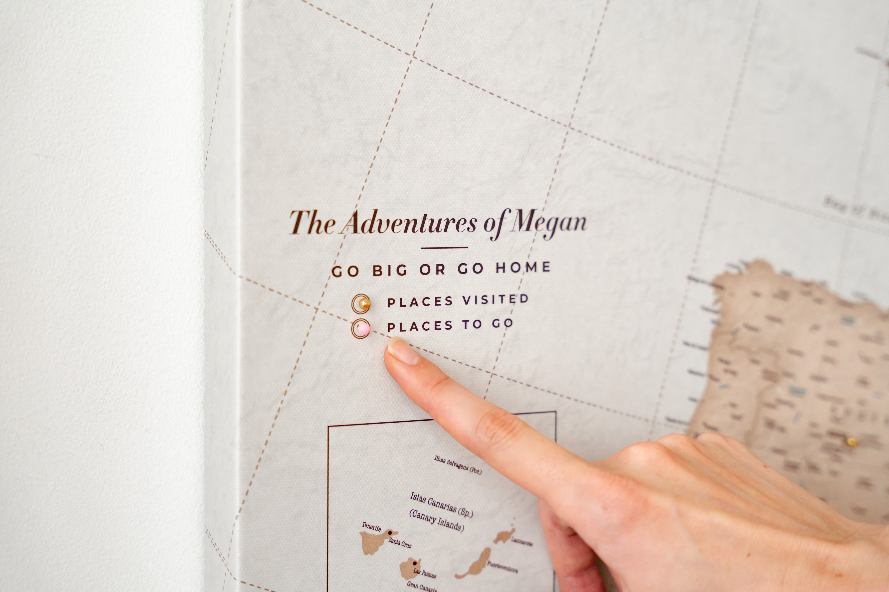 Vintage Europe Map With Pins - Push Pin Travel Map Wall Art - Large ...