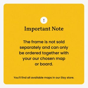 Floating Frame for Push Pin Travel Map - 4 Colors: Light Wood, Dark Wood, Black, White image 2