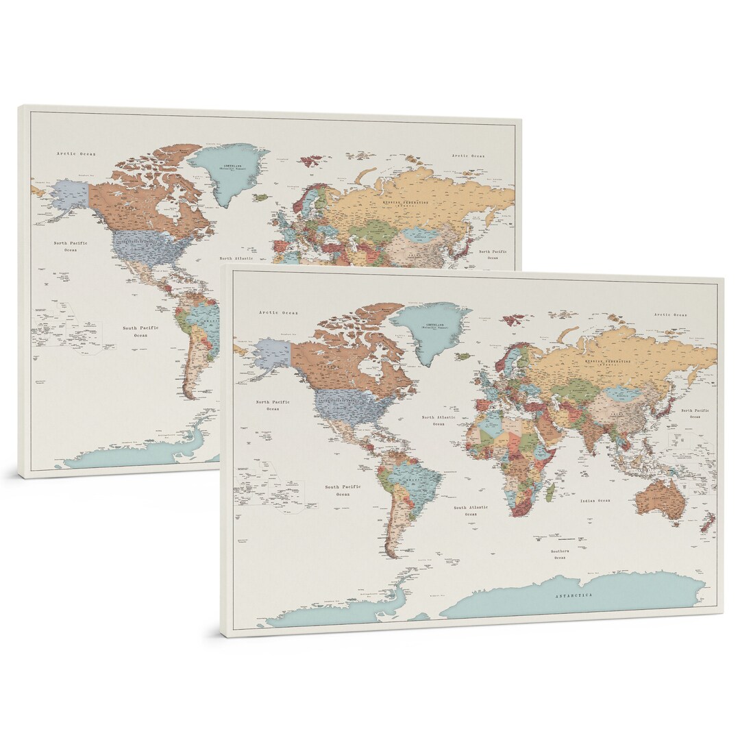 bundle-2x-places-you-ve-been-world-map-to-mark-travels-detailed-push