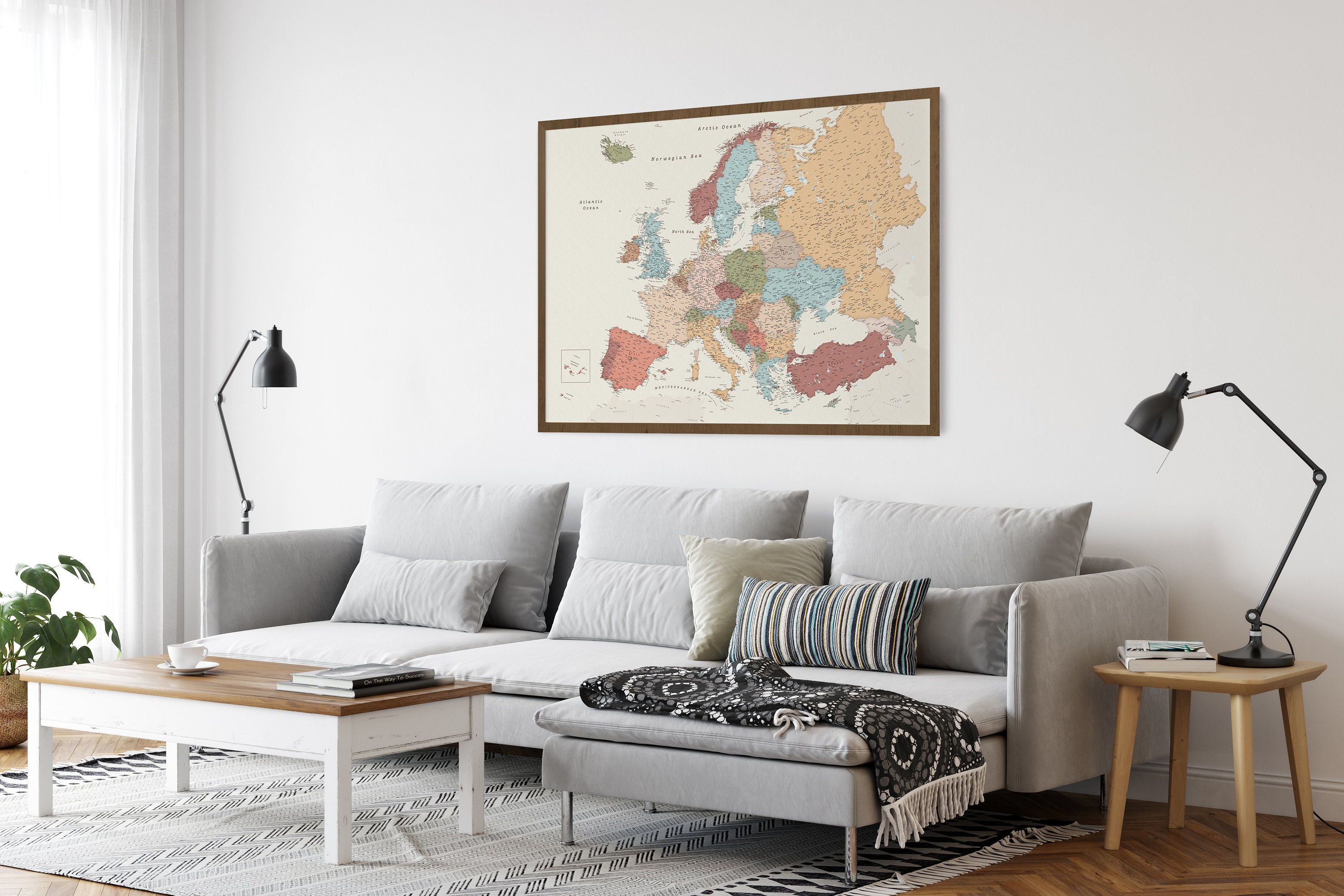 Europe Continent Map With Countries and Capitals - Europe Travel Map ...