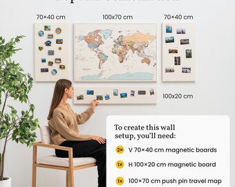 壁用マグネットボードまたはピンボード、旅行用マグネット用マグネット