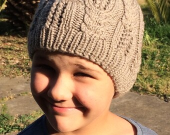 Hygge adult hat - handknitted pure australian wool