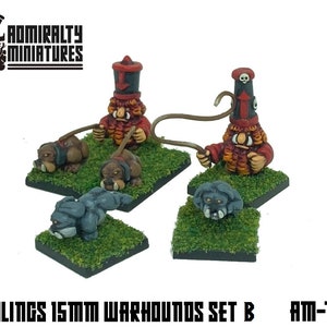 Huge Tjubling Dog Pack 15mm Fantasy Wargaming Admiralty Miniatures Sculpted by Tjub Chaos Abyssal Infernal Dwarfs Dwarves Warhounds Dogs T9A