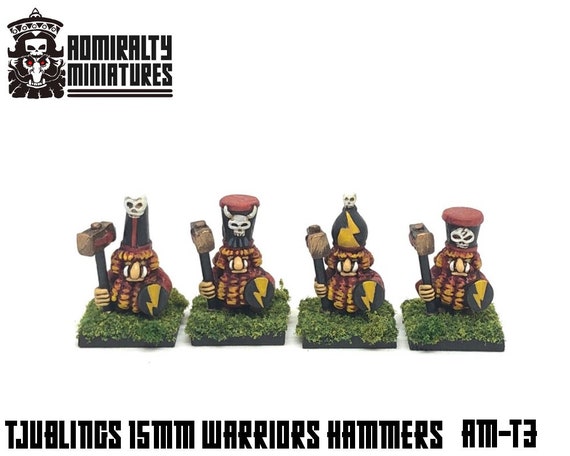 4 Tjubling Hammer Guard 15mm Fantasy Wargaming Admiralty Miniatures Sculpted by Tobias Torstensson Infernal Chaos Ashen Dwarfs Dwarves Army