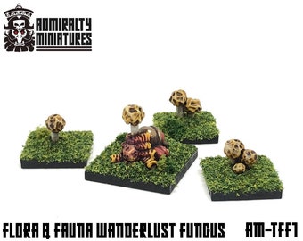 4 Wanderlust Fungus 15mm Fantasy Wargaming Admiralty Miniatures Sculpted by Tjub Fungi Mushroom Ant South American Parasite Sci-Fi Alien Eye