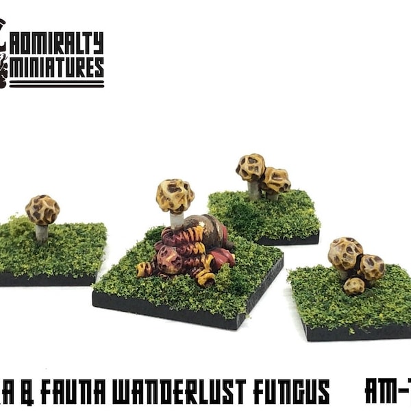 4 Wanderlust Fungus 15mm Fantasy Wargaming Admiralty Miniatures Sculpted by Tjub Fungi Mushroom Ant South American Parasite Sci-Fi Alien Eye