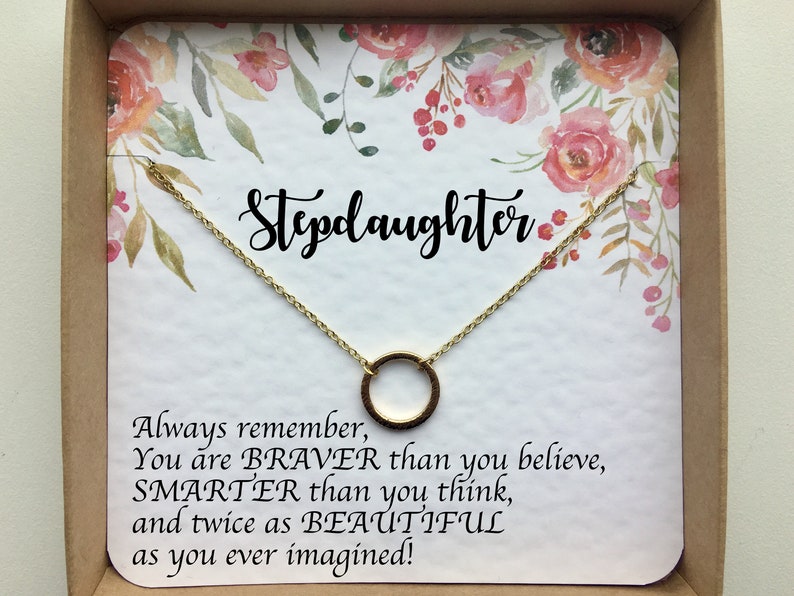 Stepdaughter gift on wedding day Stepdaughter wedding gift Stepdaughter necklace and earring set jewelry for Birthday. Step daughter gift