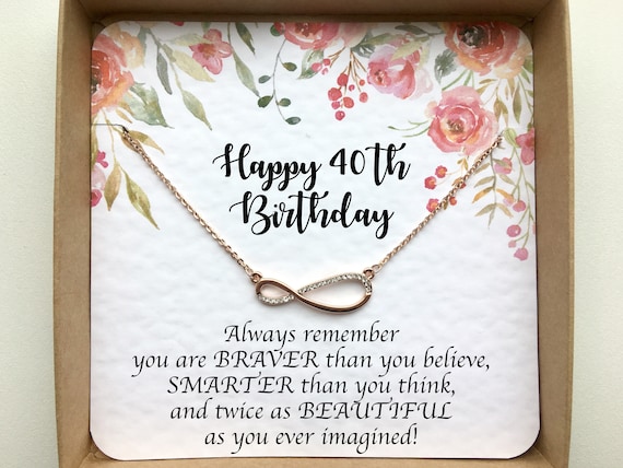 Friend Necklace, Meaningful Best Friend 40Th Birthday Necklace, Gift F –  Rakva