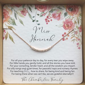 Regalo para maestra de guardería, niñera, niñera, maestra de preescolar, au pair, agradecimiento para niñera, despedida