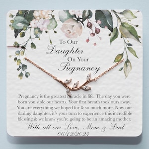 Regalo de embarazo para hija: regalo de mamá para hija embarazada, regalo de baby shower, felicitaciones por embarazo, regalo para el día de la madre
