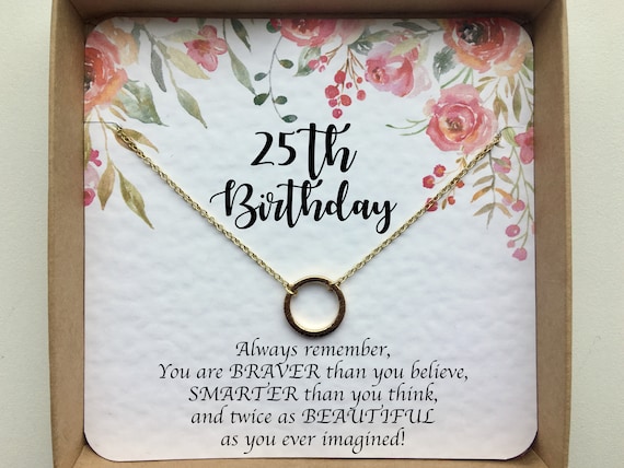 25th birthday gifts for her. Gift for 