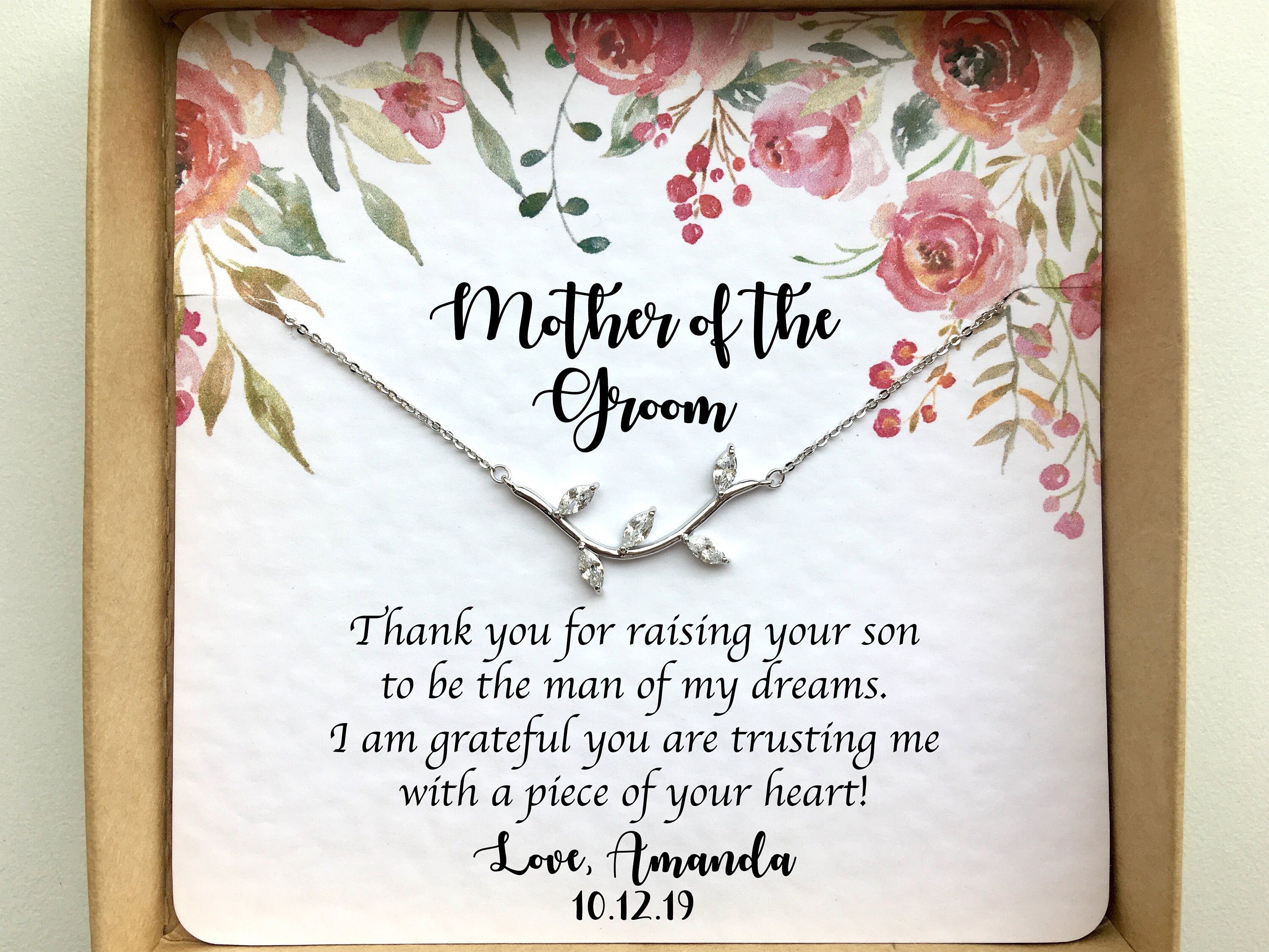 Hochzeitskarte 'Thank You For Raising The Man Of My Dreams' – Geschenk Für Schwiegermutter Von Der Braut