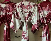 PEONY Bridesmaid Robes Bridesmaid Gift Bridesmaid Proposal Floral Robes Bridal Party Robes Wedding Robes
