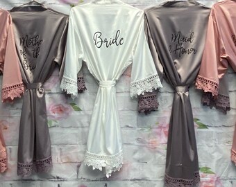 bridal party robe sets cheap