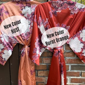 PEONY Bridesmaid Robes Bridesmaid Gift Bridesmaid Proposal Floral Robes Bridal Party Robes Wedding Robes image 5