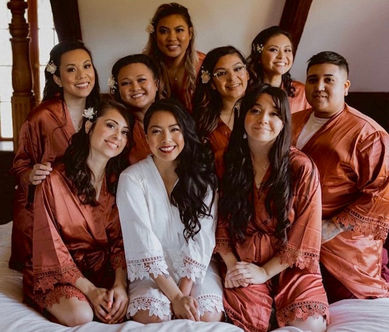 25% OFF BULK ORDER Silk Bridesmaid Robes | Bridesmaid Gifts | Bridal Party Robes | Wedding Robes | Bridesmaid Robes Set | Bridal Party Robe