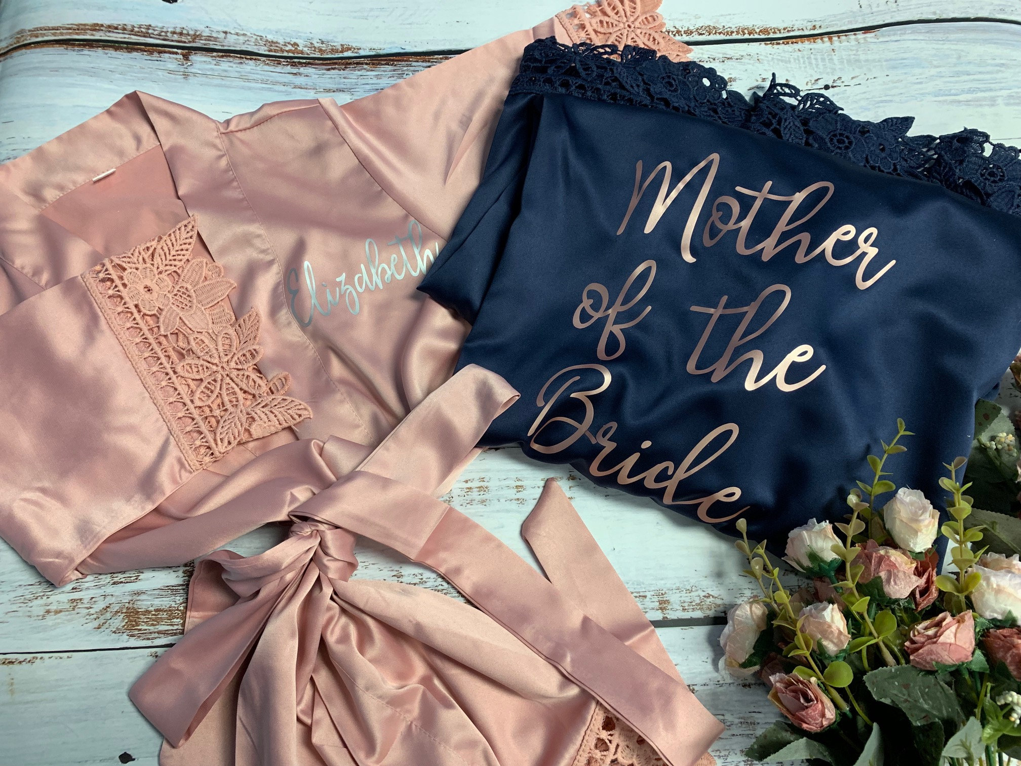 Satin Bridal Robe Silky Bridesmaid Robes /wedding Bridesmaid Etsy Canada