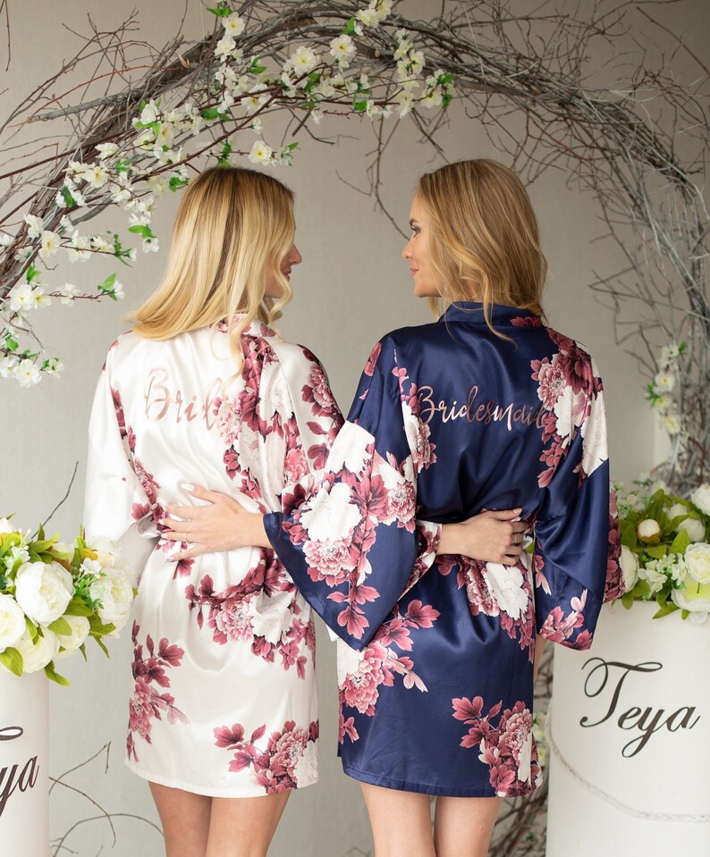 NEW Bridesmaid Robes Silk Bridesmaid Robe Bridesmaid Gift Etsy