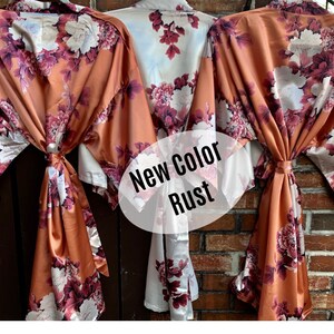 PEONY Bridesmaid Robes Bridesmaid Gift Bridesmaid Proposal Floral Robes Bridal Party Robes Wedding Robes image 2