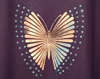 Bauhaus style butterfly of the Bauling including STRASS version