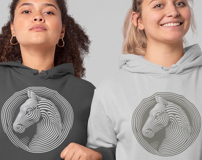 3D LinaArt Horse 2 VERSIONS! for light and dark