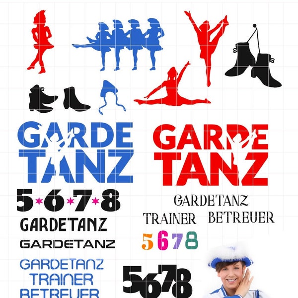 Shadow Sport - GARDE guard dance - incluida la decoración como archivo de trazado SVG DXF y png para imprimir