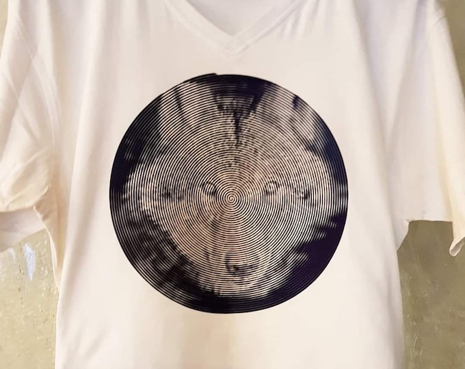 SPIRALOO Wolf - the LineArt spiral from a line - only dark foil light fabric please read description