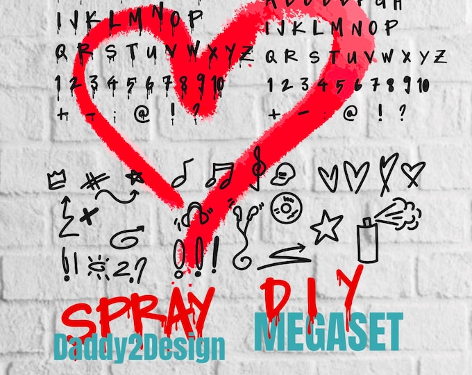 SPAY Mega D.I.Y Set ( 2 x ABC special characters and over 20 symbols)