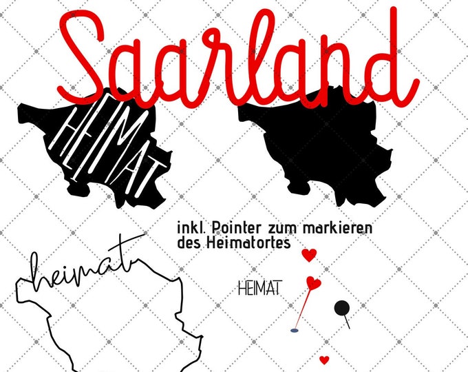 HEIMAT - SAARLAND - 3 Motives Federal States Saarland