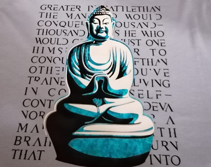 BUDDHA POEM / 1 to 3 coloured / with 3 backgrounds / or monochrome