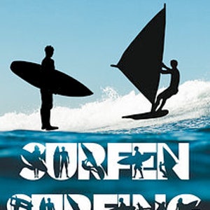 SURF SURFING Shadow font incl. Trash & Splash