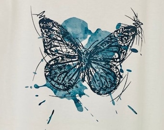 Ink Butterfly / Super easy to weed plot file svg dxf cutfile