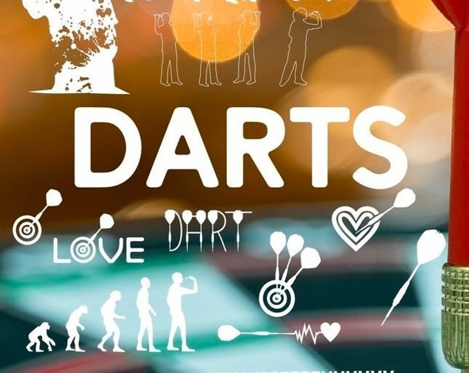 Shadow Sport-DARTS Mega Deco matching the lettering as SVG DXF plot file and png for printing