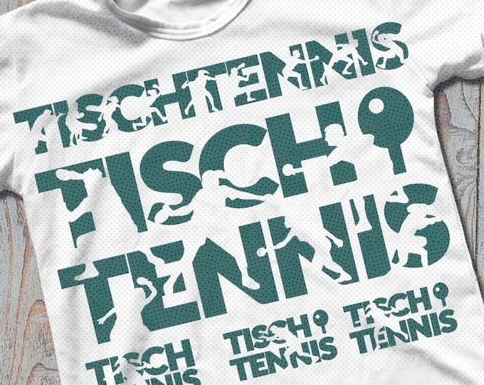 5 x TISCHTENNIS Shadow including Trash and Splash Deco