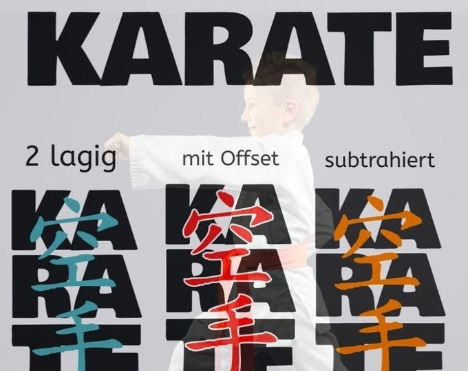 KARATE double font