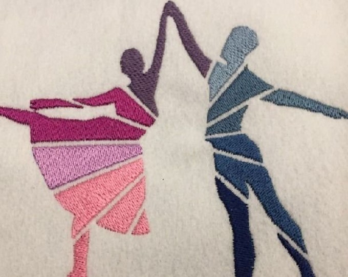 Ballet - Embroidery File - Dancing - 10x10 18x13