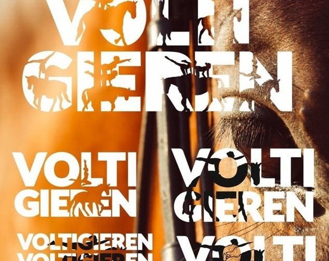 6 Voltigieren Fonts incl Trash & Splash