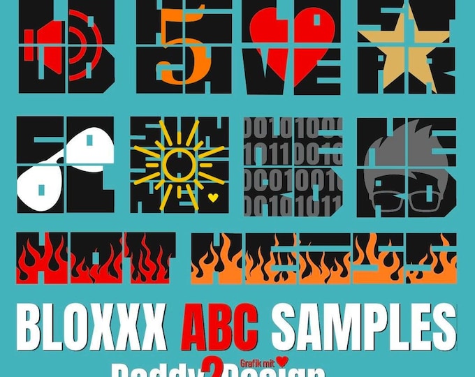 BLOXXX ABC- FERTIGE Motives