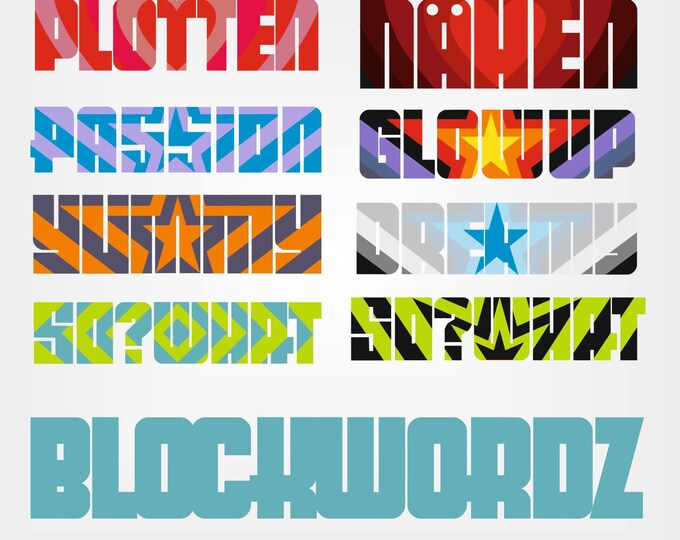 BLOCKWORDZ 2 - the cool patterns