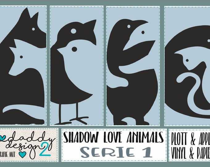 SHADOW LOVE APPLI Series 1 Dog-Wolf Birds Penguins Cats