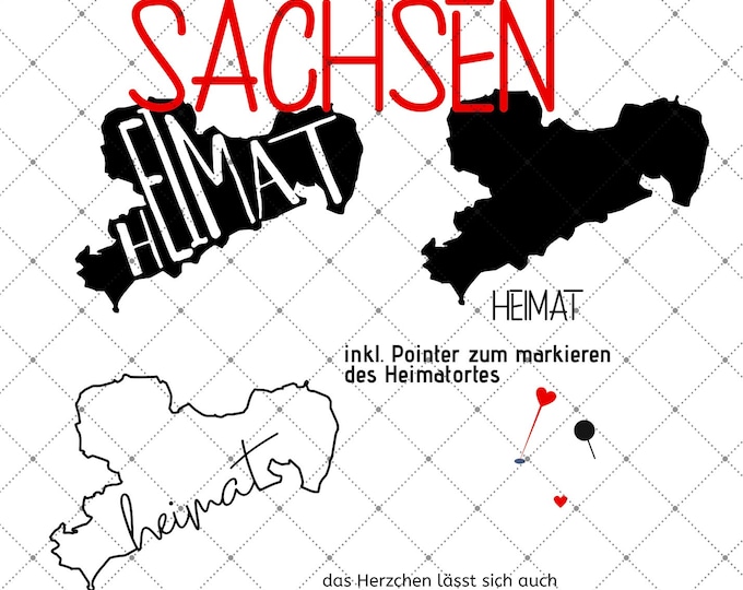 HEIMAT - SACHSEN - 3 motives Federal states