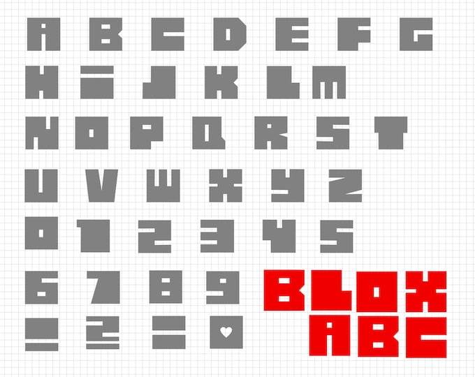 BLOXXX ABC the ABC to cut out for the cool double effect