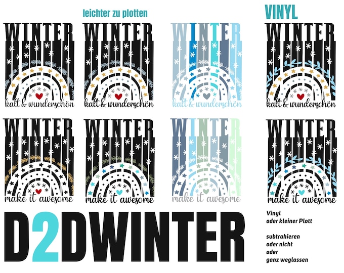 WINTER 8 variations German English less details and vinyl