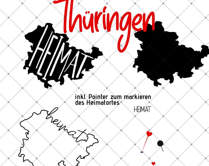 HEIMAT - Thuringia - 3 motives Federal states