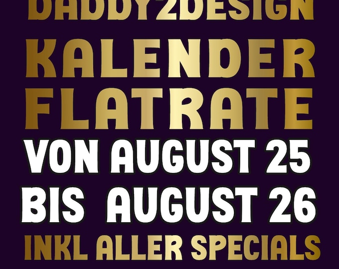 Flat rate 1 year until AUGUST 2026 with all files after SUMMER Until SUMMER 2026