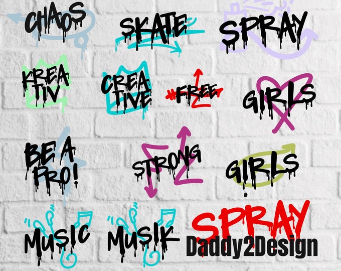 Spray!  12 cool spray style motifs