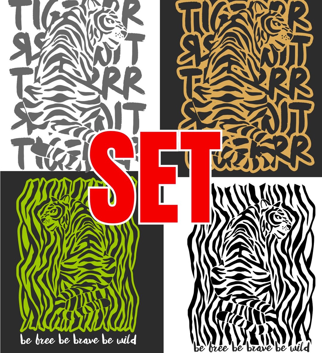 TIGER SET 全2・4バージョン - Etsy 日本