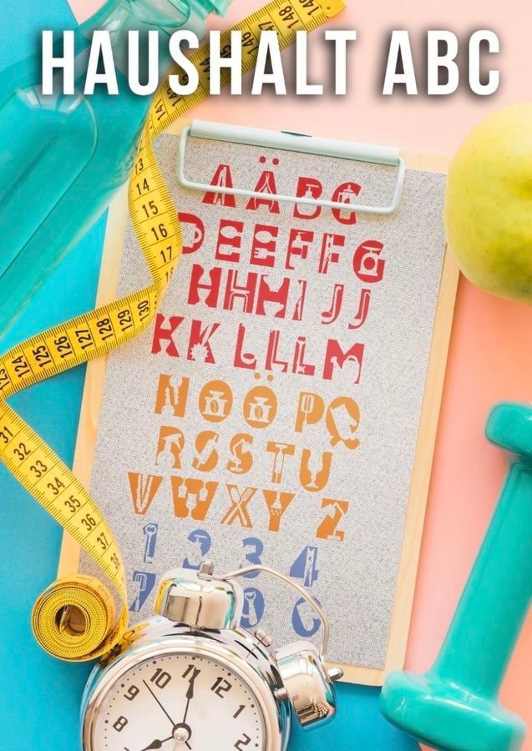 The Big HOUSEKITCHEN KITCHEN ABC 33 Letters, Numbers, Decoration, as ...