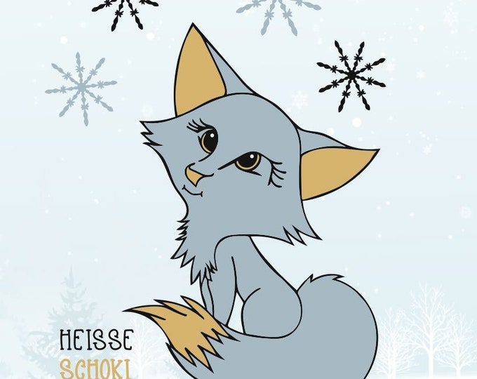 LEILA - the hot chocolate arctic fox - Autumn / Winter and Halloween Edition