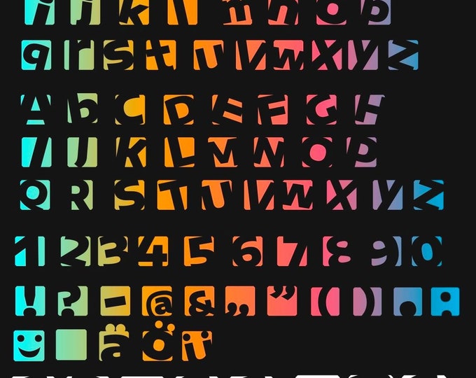SHADOW/FUN-ABC with numbers